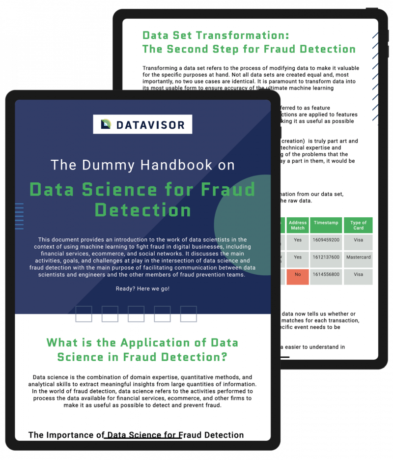 The Dummy Handbook on Data Science for Fraud Detection 2