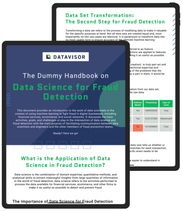 The Dummy Handbook on Data Science for Fraud Detection