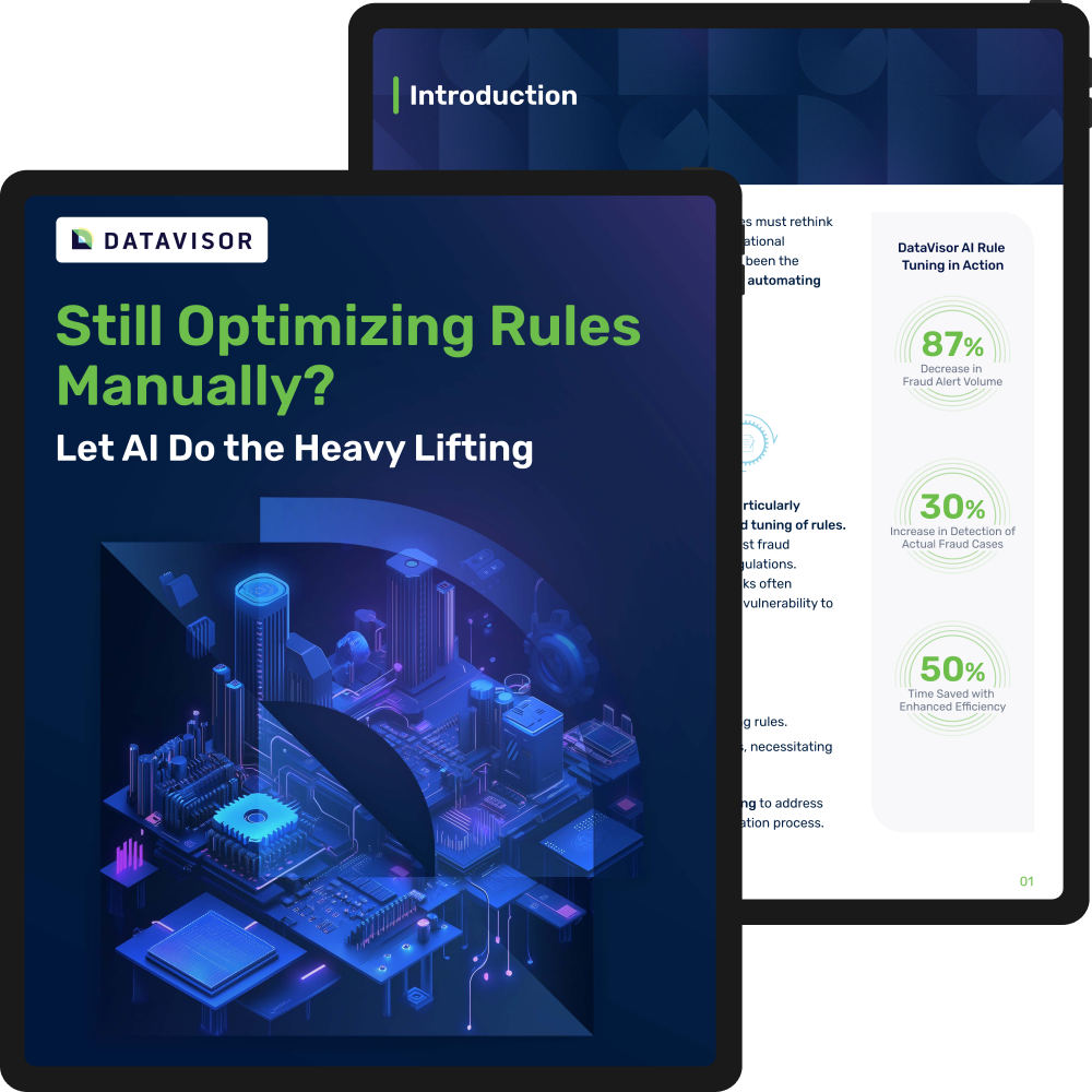 DataVisor's ai rule tuning cover and intro page